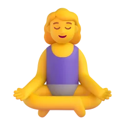In lotus position